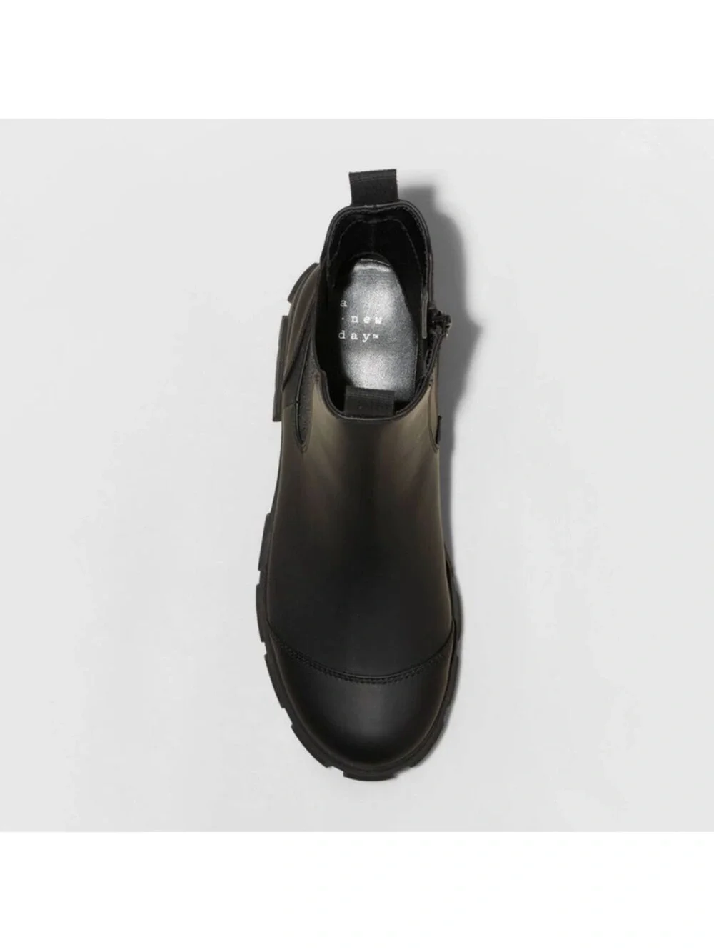 A New Day | Devan Winter Boots Black Chelsea Lug Sole Trendy It Girl Women’s 9.5